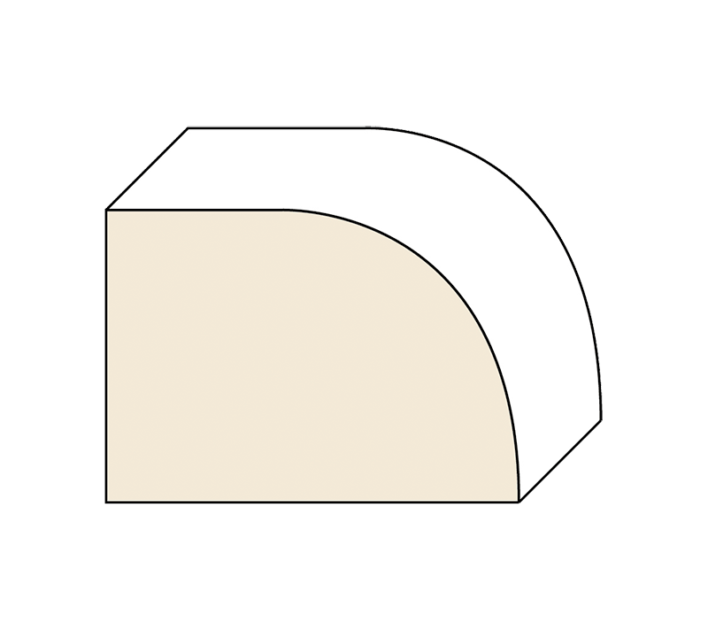 Demi-Bullnose Edge