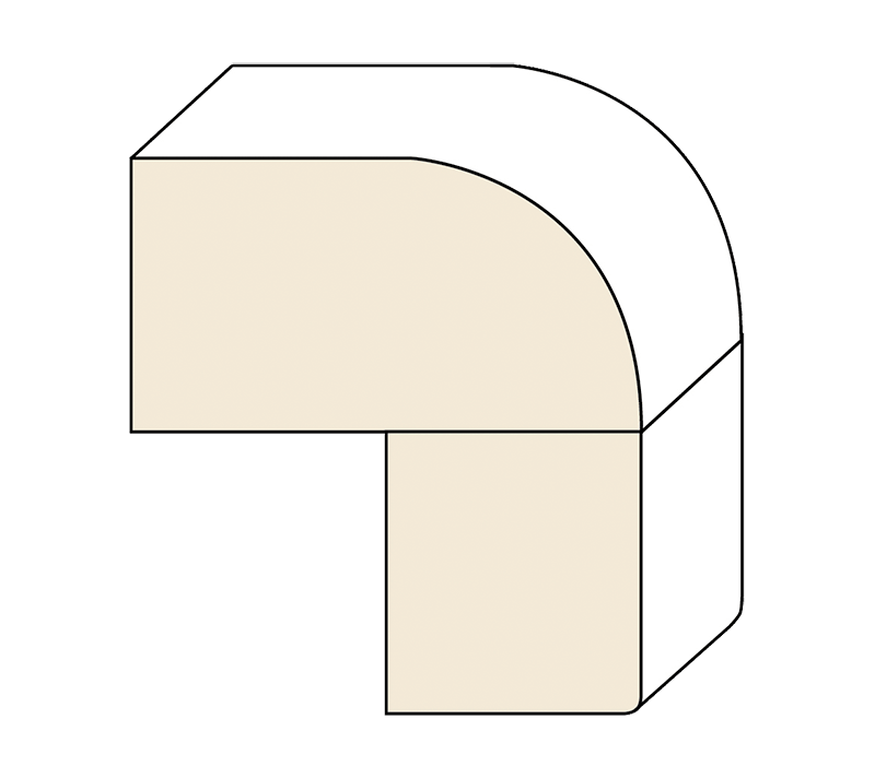 Laminated Demi-Bullnose